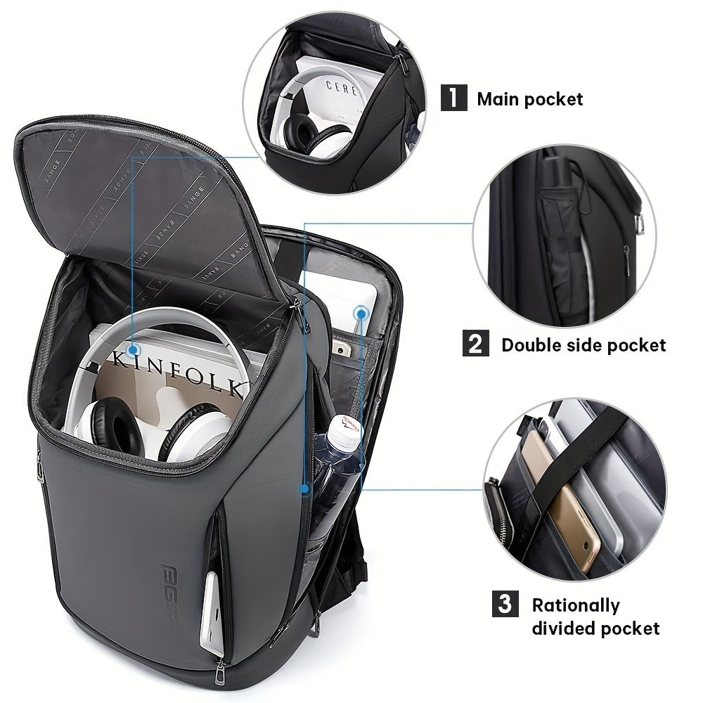 Travel Backpack, Airline-approved Laptop Schoolbag, Outdoor Sports Daypack, Business Men's Laptop Backpack, Large Capacity with Laptop Layer, Portable USB Charging Function, Travel Daily Commuting Sports Bag, Travel Essential