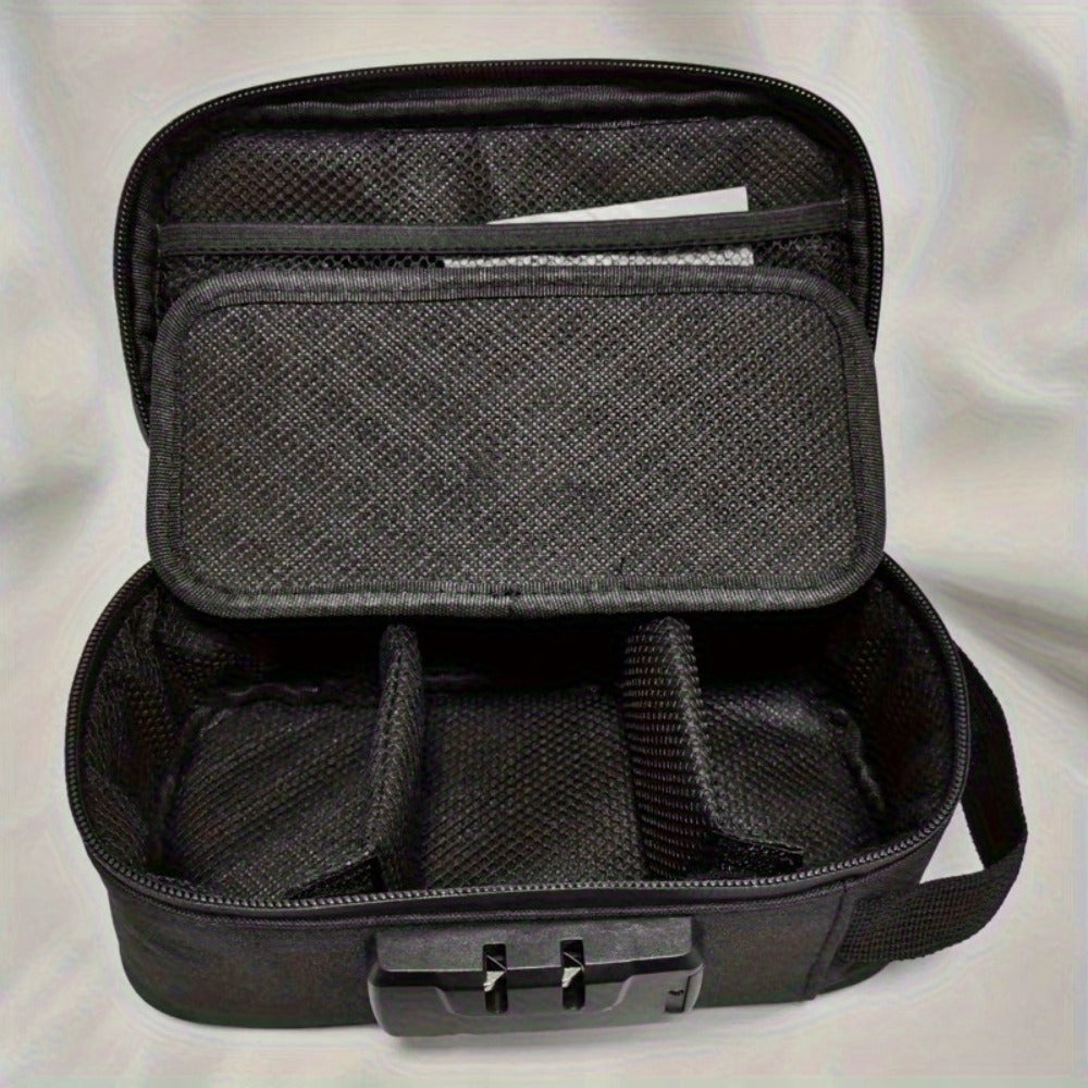 Odorless Storage Bags with Combination Locks, Secure Document Organizer, Medicine Safe, Travel Bags, Ideal for Privacy Security, Great Gift for Friends and Family