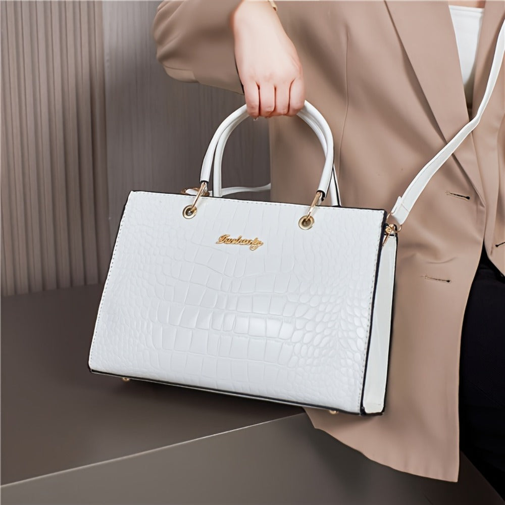 Women's Handbag 2025 New Korean Style Fashionable Textured Trendy Crossbody Shoulder Bag, Versatile and Simple Tote