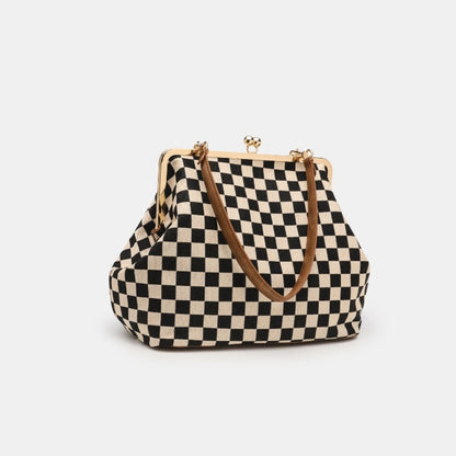 [Holiday Gifts] Affordable Luxury Niche Clasp Bags, Checkered Evening Clutches, Spacious Tote Bags, Shoulder Bags, Women's Handbags, Holiday Gifts, Birthday Gifts