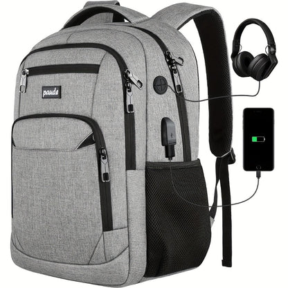 Backpack for Men and Women, School Backpack for Teens, 15.6 inch Laptop Backpack with USB Charging port for Business College Travel