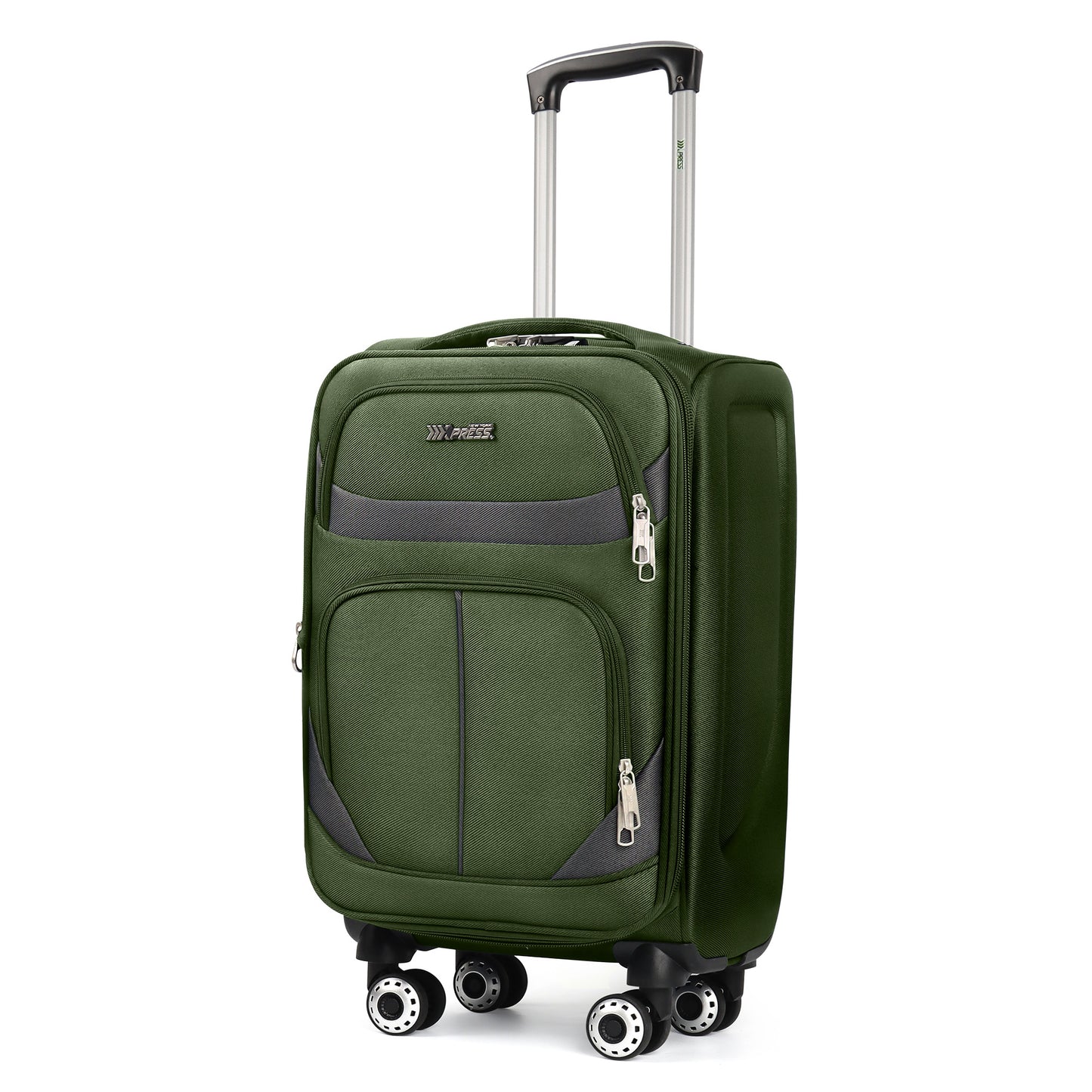 New York Xpress Durable Softside Luggage Lightweight Expandable with Spinner Wheels & Combination Lock, Reinforced Handles, Carry On Airline Approved and Checked, Soft Shell Travel Case for Men & Women, Available in 22", 26", 30", 34"