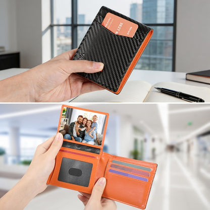 1pc Men's Wallet, Fashion Carbon Fiber & Crosshatch Design, Multiple Colors, Stylish & Slim Bifold, Casual Business Gift for Men