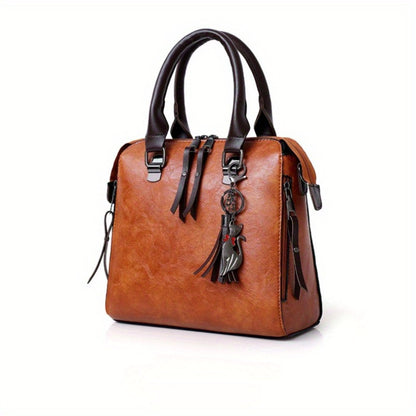 4pcs Vintage Handbag, Adjustable Strap, Casual Handbag