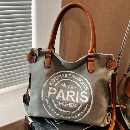 New Large Capacity Portable Tote Bag with Adjustable Shoulder Strap Length, Single Shoulder Bag, Crossbody Bag