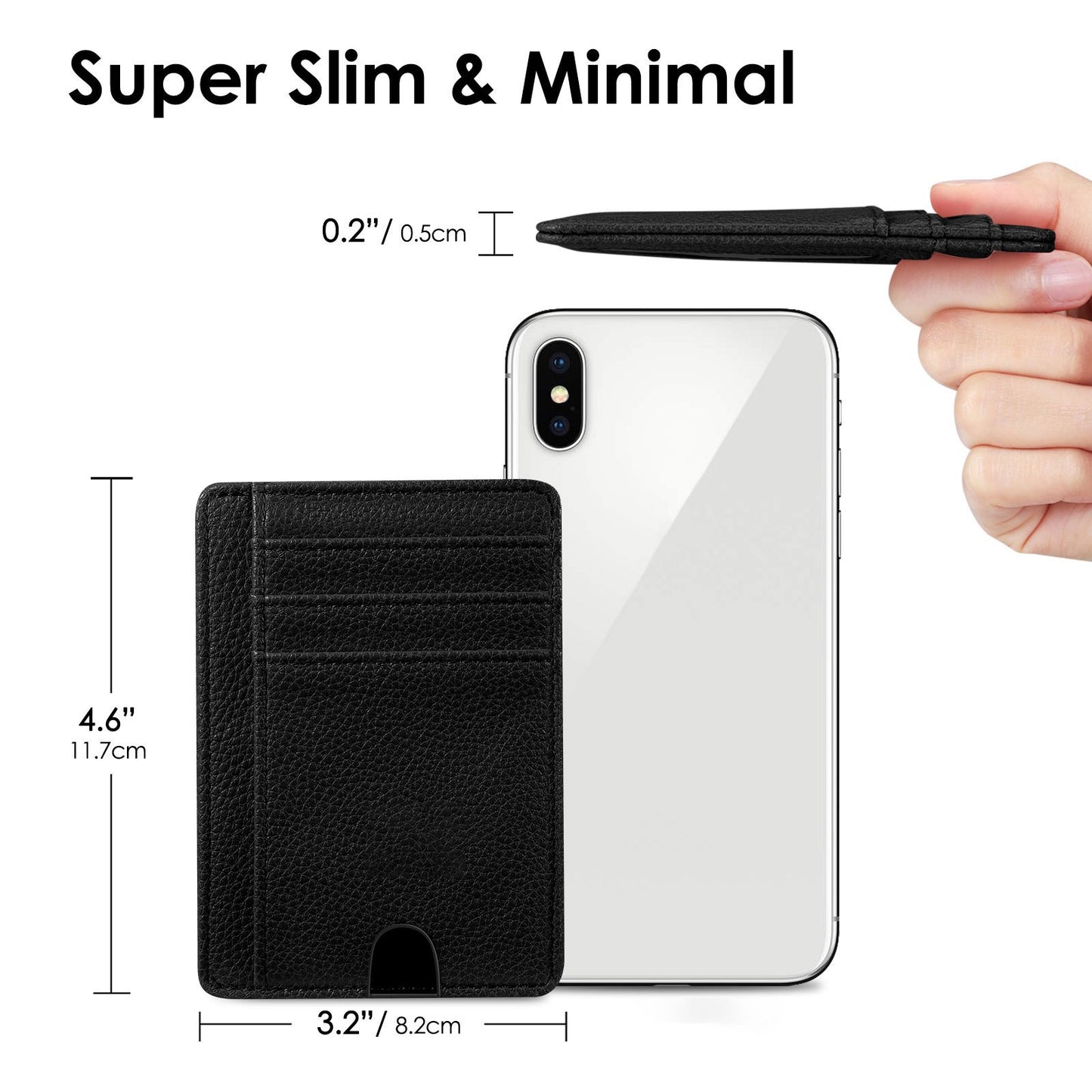 Fintie Slim Minimalist Front Pocket Wallet, RFID Blocking Credit Card Holder Card Cases With ID Window For Men Women