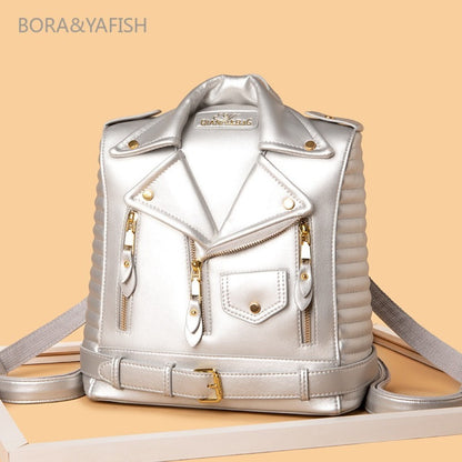 Cross-Border Backpack 2026 New Women'S Bag European And Soft Textured Jacket Backpack Fashionable Versatile Backpack