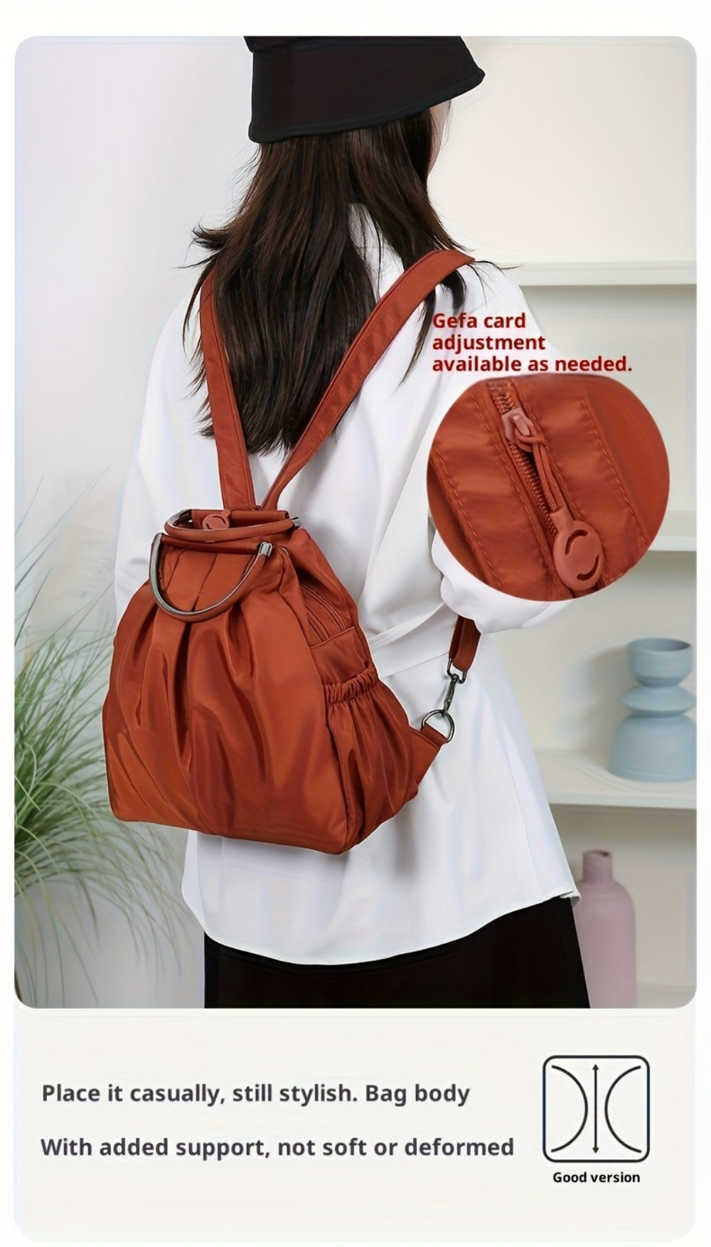 Backpack for Women – Adjustable Strap, for Travel & School | Bag Vero – detail view 33