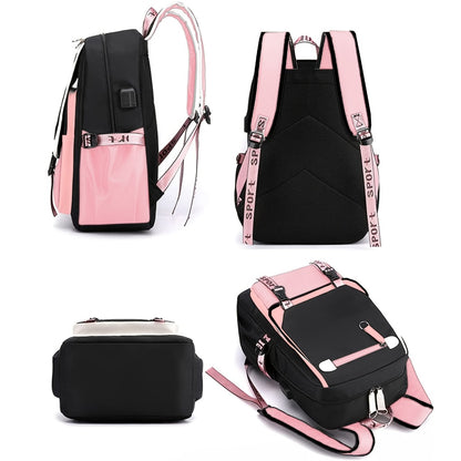 [Authorized] Sanrio Christmas Gifts Hello Kitty Backpack with Plush Pendant Cute Backpack Multi-compartment Kawaii Casual Daypack, Ita Bag Kawaii Backpack Durable Grunge Y2K Daypack Casual Backpacks for Saniro Fans