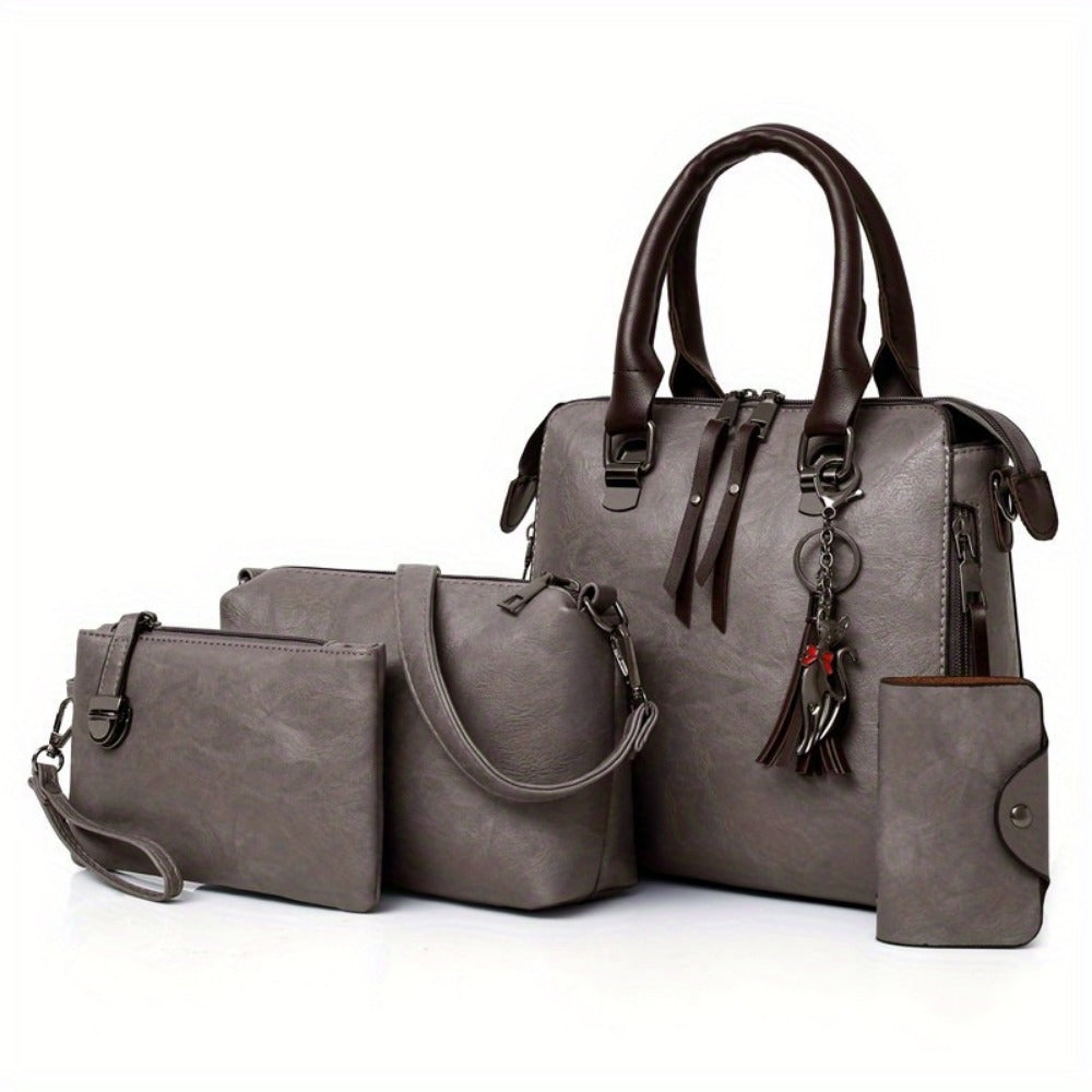 Shoulder Bag for Women – 4-Piece, Large Capacity, Adjustable Strap, for Everyday Use | Bag Vero – detail view 4