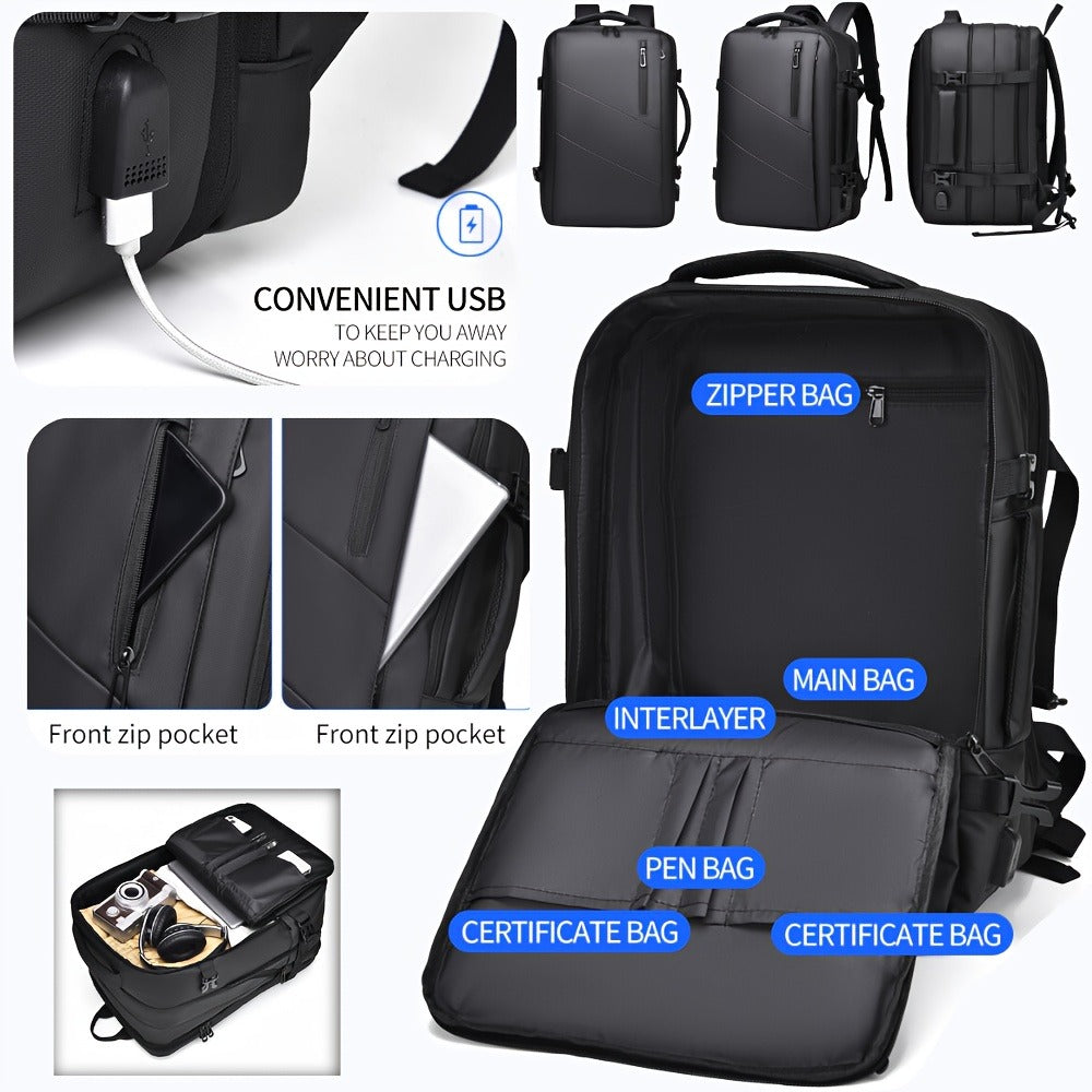 Backpack for Women – Nylon, Convertible, Multi-Pocket, for Travel & Work | Bag Vero – detail view 8