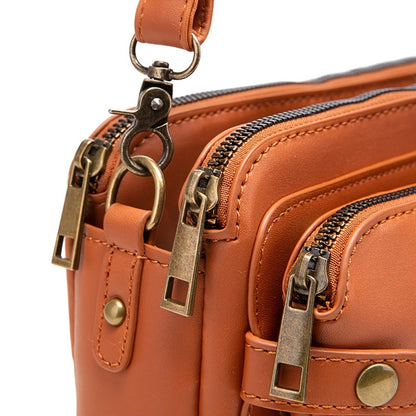 New PU Soft Handbag for Women, Three-Tier Purse, Crossbody Clutch, Premium Quality Multi-Layer Card Holder, Versatile Women'S Shoulder Bag