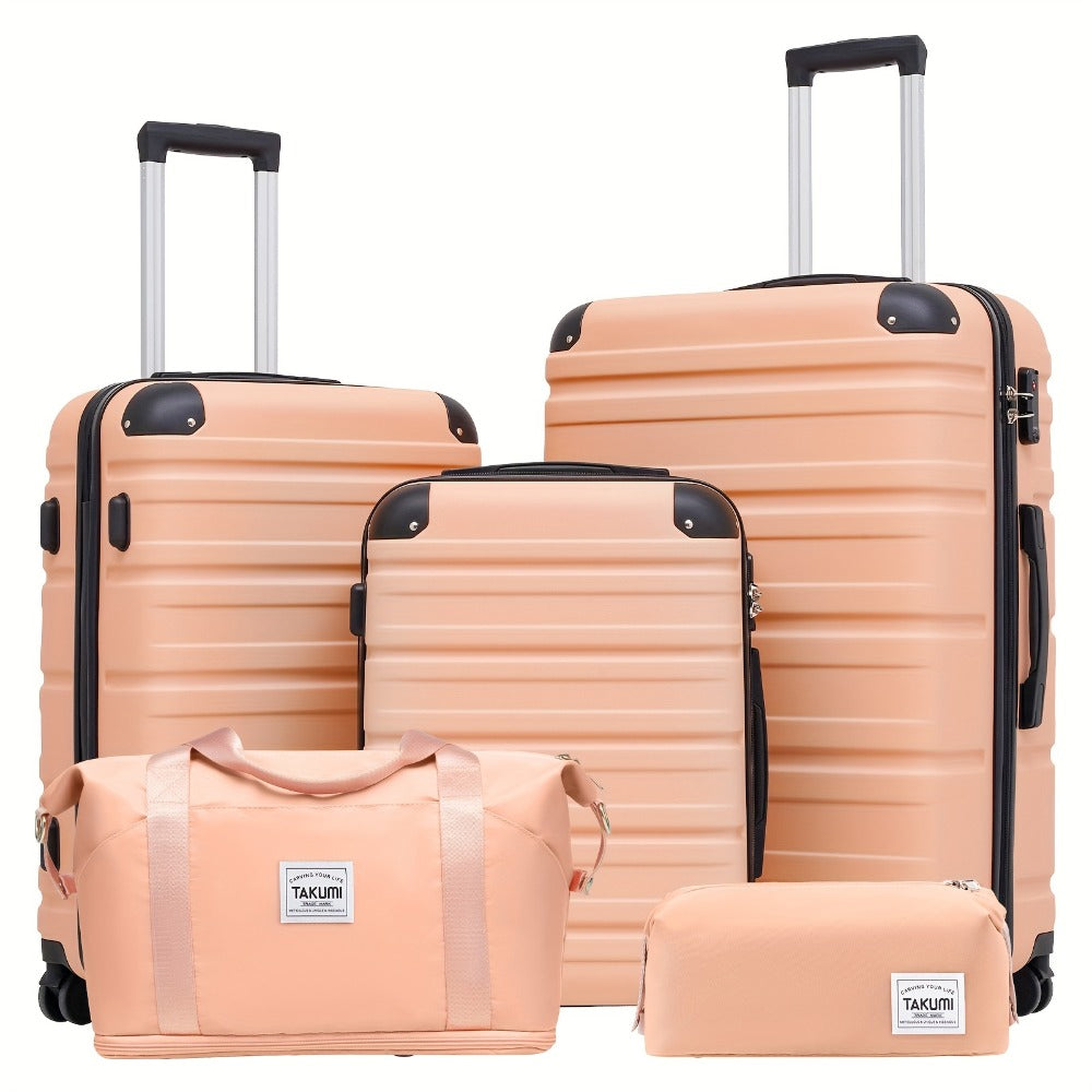 TAKUMI Luggage Set With Duffel Bag - ABS Hardshell Suitcase Set With Double Spinner Wheels, TSA Lock, Lightweight Carry On Suitcase - For Business & Leisure Travel - Ideal Gift for Frequent Travelers