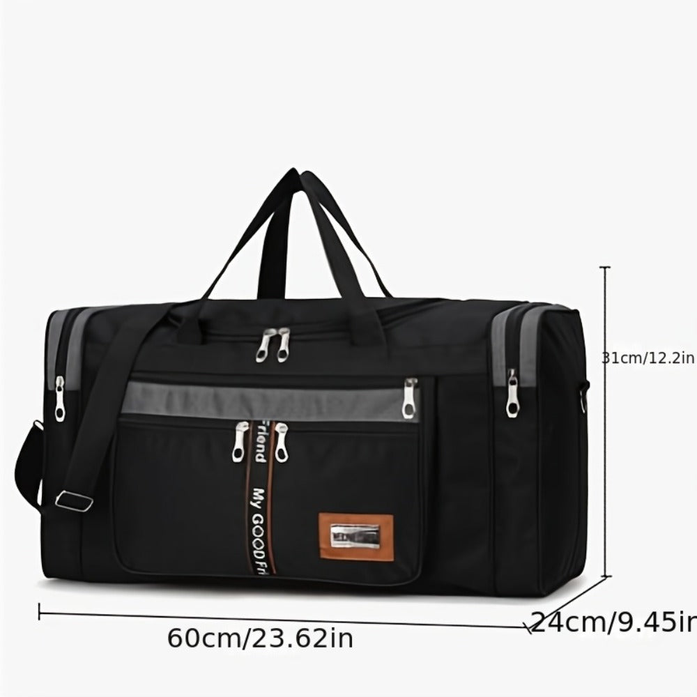 Large Capacity Foldable Portable Travel Bag Men's And Women's Long And Short Distance Travel Luggage Bag High Quality