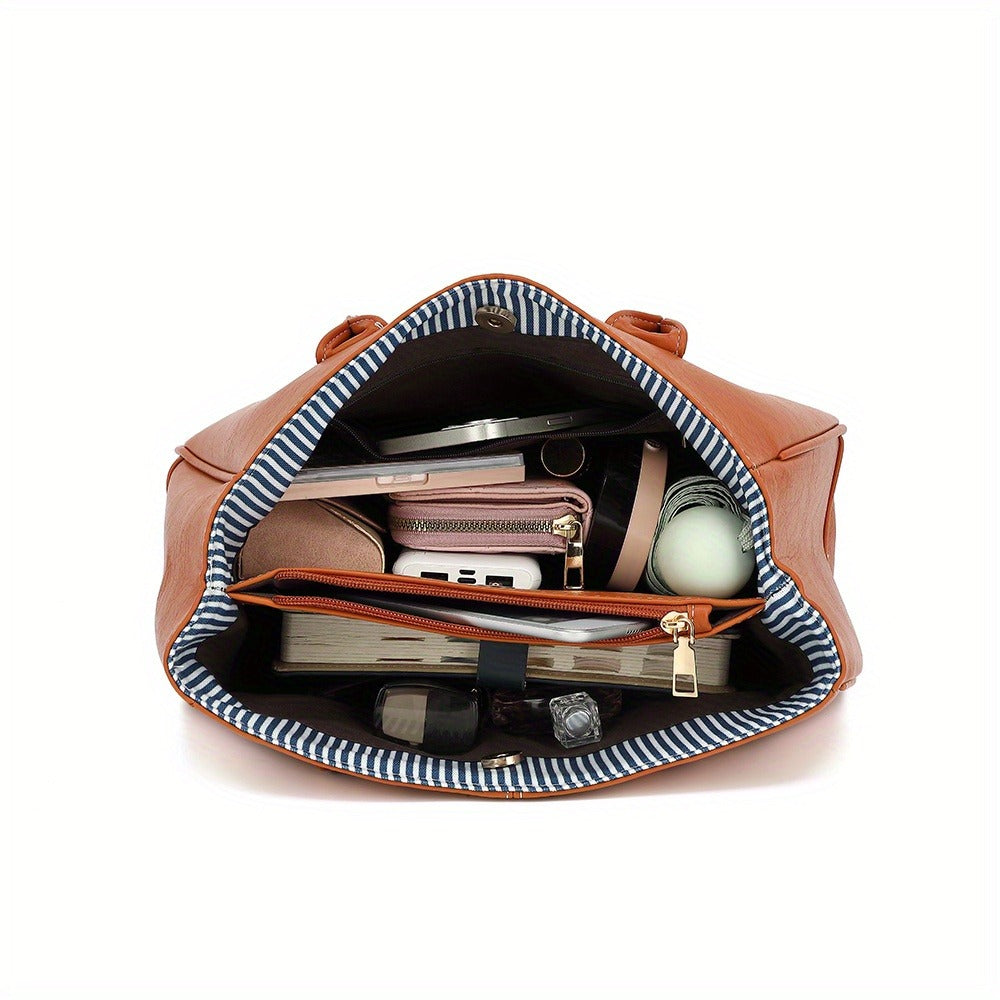 Shoulder Bag for Women – PU Leather, Large Capacity, Adjustable Strap, for Travel & | Bag Vero – detail view 14