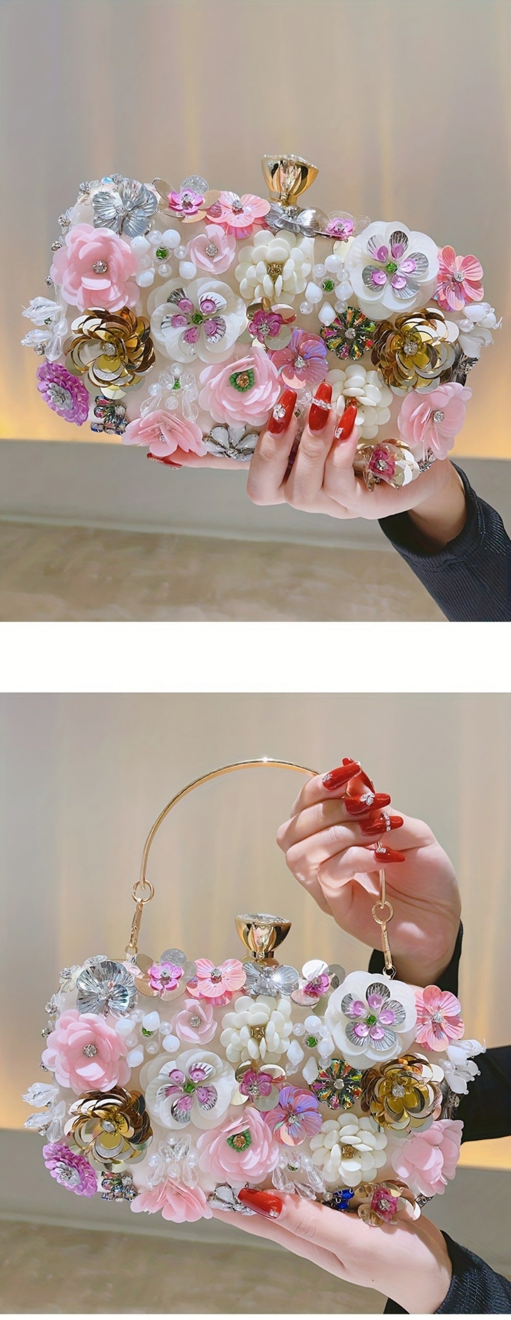 Women's Wallet – Floral Small Square Handheld Fairy | Bag Vero – detail view 14