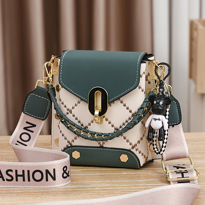 Simple And Light Luxury Versatile And High-Value Crossbody Single Shoulder Handbag for Women, New And Recommended, Plaid, Gentle, High-end, Fashionable