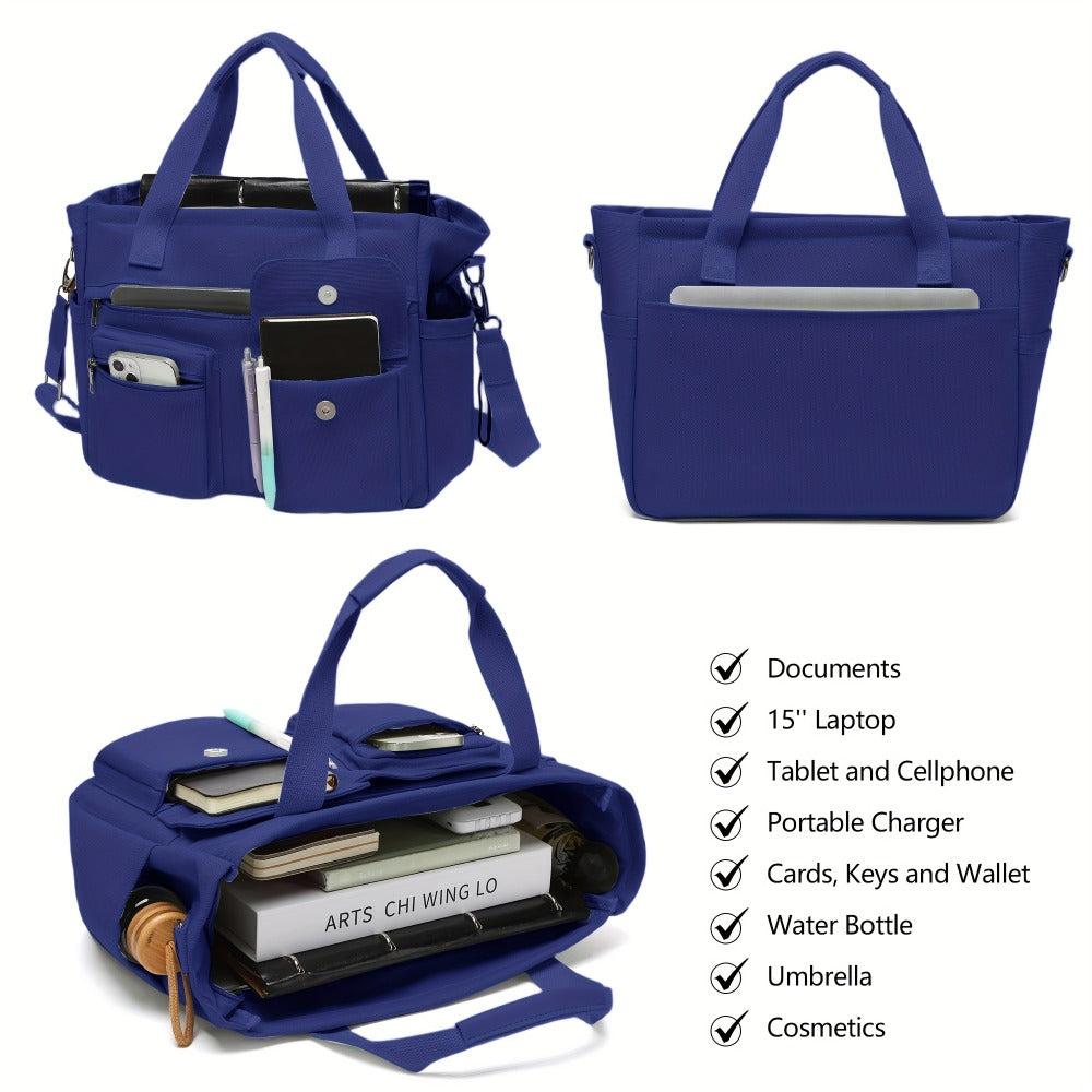 Laptop Bag – 2 Piece, Canvas, Nylon, Adjustable Strap | Bag Vero – detail view 17