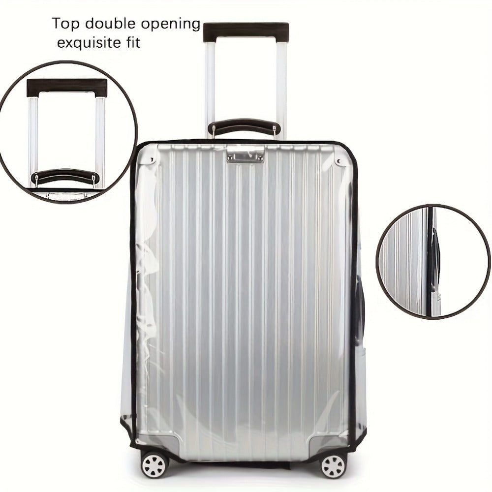 Luggage Set – 3 Pack, 28 Inch, PVC, Clear | Bag Vero – detail view 6