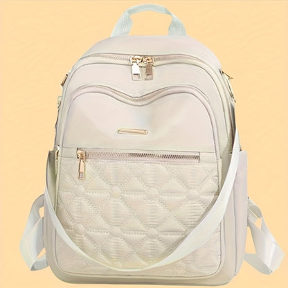 Unisex Backpack For Women And Men - Softshell Lightweight Daily Backpack With Front Zipper Pocket, Adjustable Shoulder Straps - Durable Nylon Travel, School, Office Backpack - Simple Everyday Tote