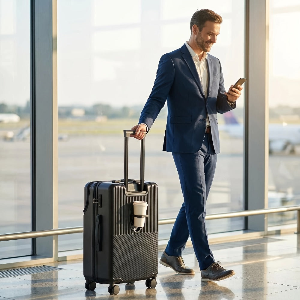 20 Inch Luggage, Big Capacity Travel Function Boarding Case, Luggage with Password Lock, Suitable for Daily Use As a Neutral Bag Big Capacity Suitcase