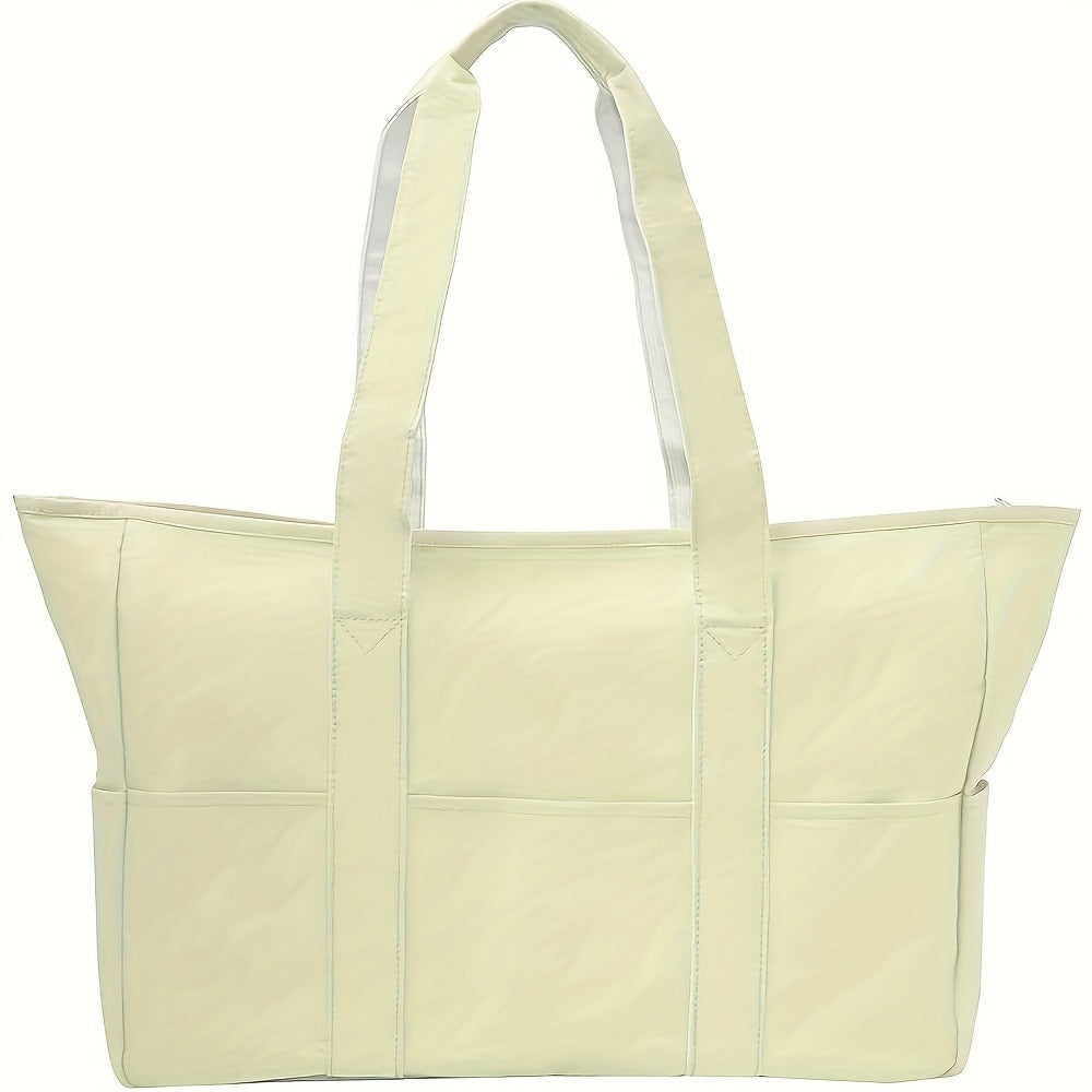 Travel Beach Bag for Women Sandproof Beach Tote Bag with Zipper Large Pool Bag Gym Bag Birthday Gift, Mochila