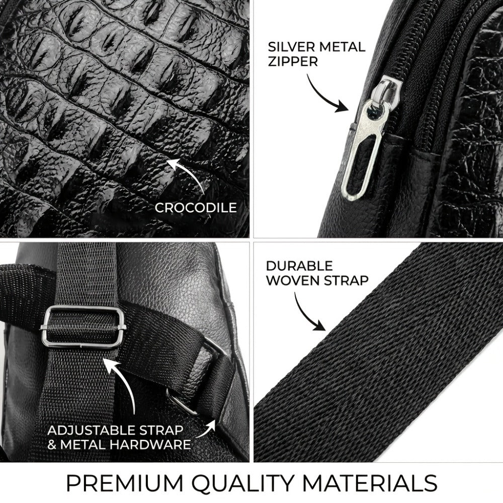 Waist Bag – PU Leather, Large Capacity, for Travel & Work | Bag Vero – detail view 6