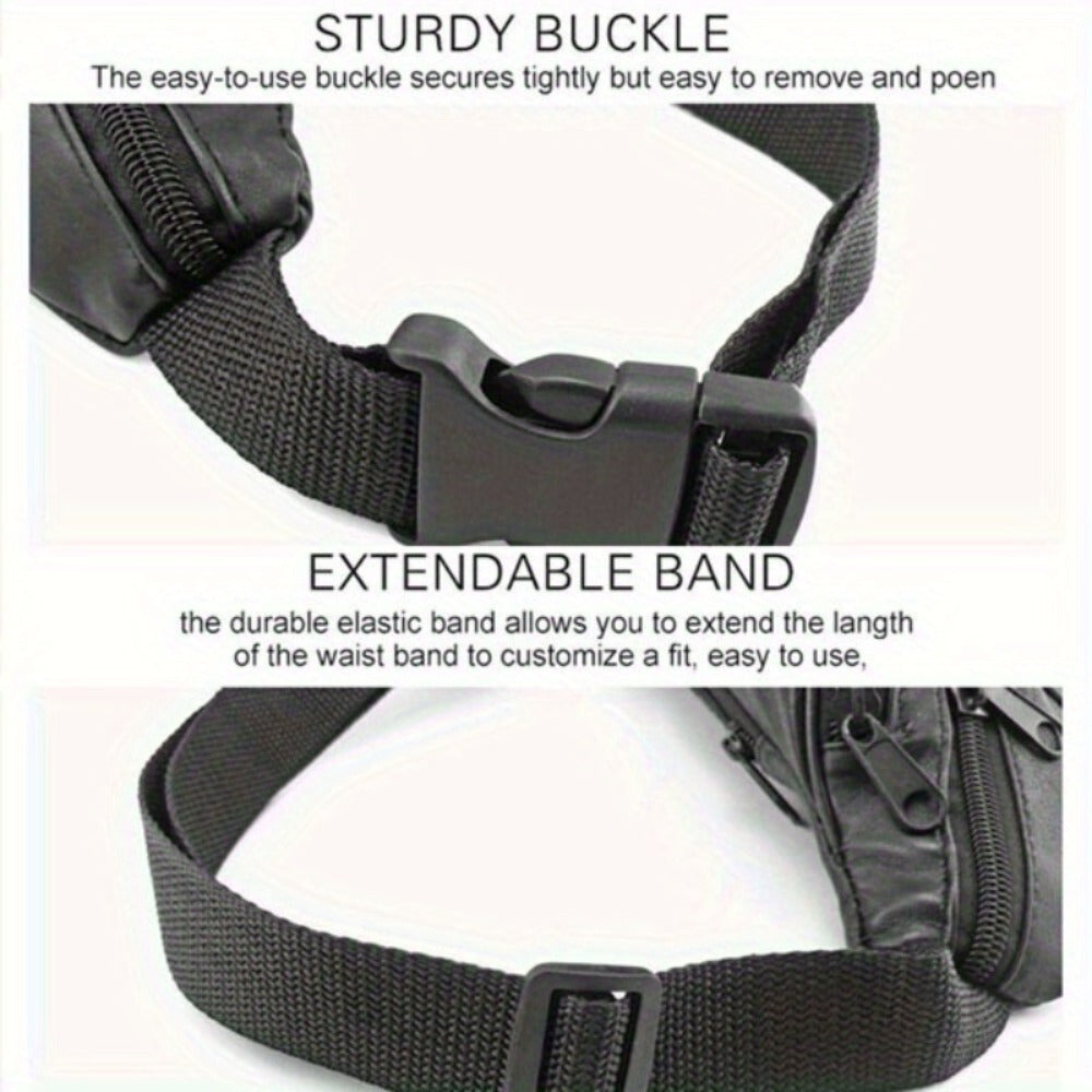 1pc Mens Waist Bag Multi-Pockets Storage Belt Bag Bag Casual Bag Fashion