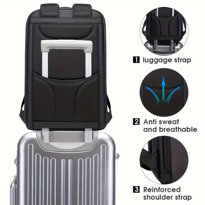 Travel Backpack, Airline-approved Laptop Schoolbag, Outdoor Sports Daypack, Business Men's Laptop Backpack, Large Capacity with Laptop Layer, Portable USB Charging Function, Travel Daily Commuting Sports Bag, Travel Essential