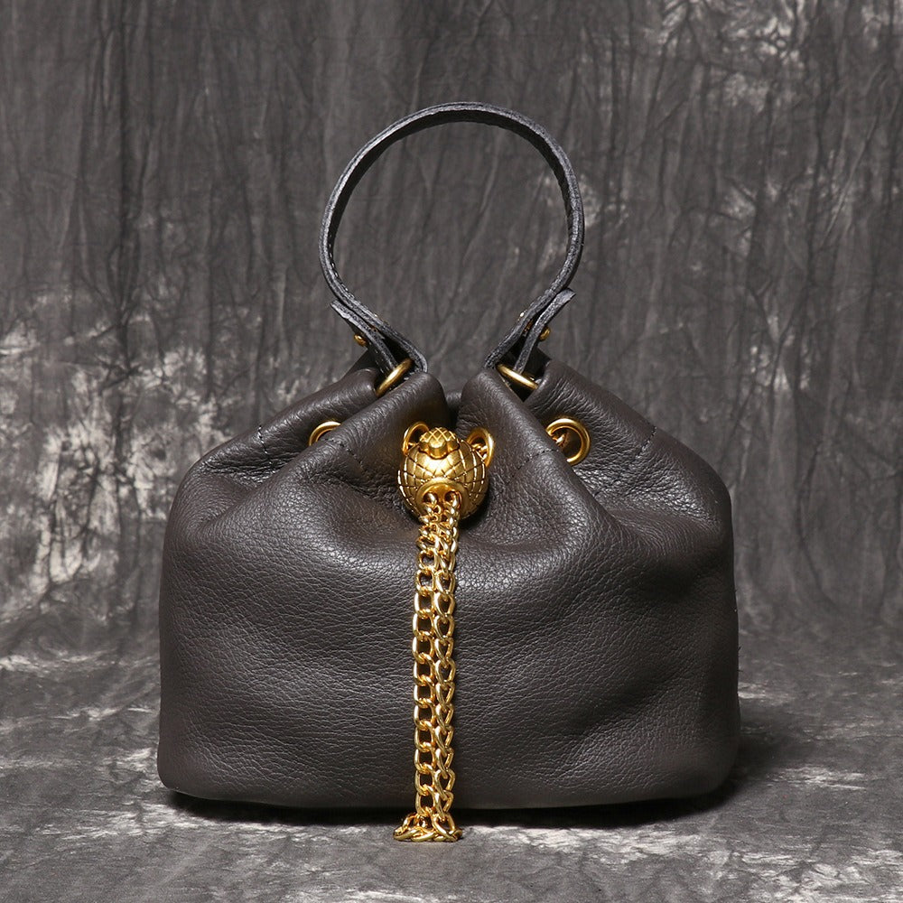Crossbody Bag for Women – Genuine Leather, Genuine Leather Bucket Handmade Cowhide | Bag Vero – detail view 25