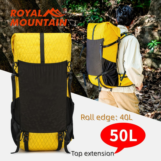 Outdoor Casual Rolled-up Bag (unexpanded 10.57gal), Top Expanded (13.21gal) Large Capacity Storage, Breathable, Comfortable Back, Available In Multiple Colors, Ideal for Gifts, Suitable for Both Men And Women