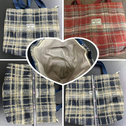 Local Warehouse - 2026 Spring/Summer New Arrival - Checkered Tote Bag, Suitable for Everyday Casual Wear And Travel, Combining Fashion And Practicality, Suitable for Campus Style, Sweet Style, Mother's Day Gift, Medium-sized Shoulder Bag
