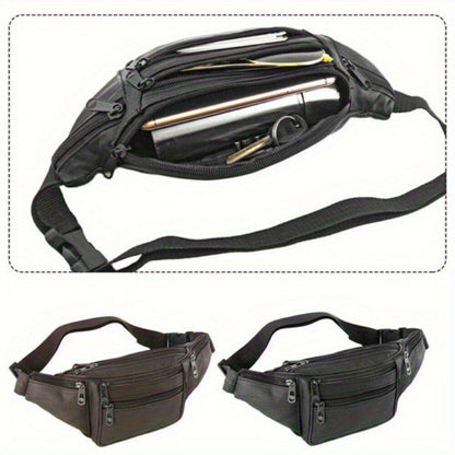1pc Mens Waist Bag Multi-Pockets Storage Belt Bag Bag Casual Bag Fashion