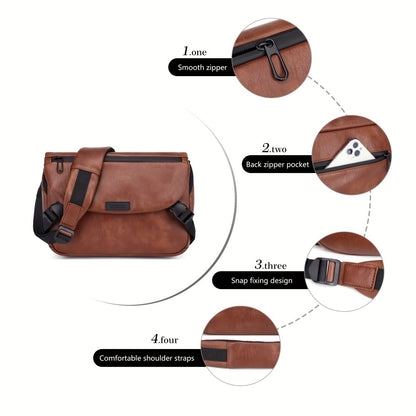 Men's Crossbody Bag – Large Capacity, for Work & Everyday Use | Bag Vero – detail view 6