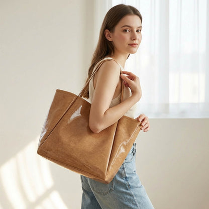 Tote Bag for Women – PVC, Large Capacity, for Travel & Work | Bag Vero – detail view 14