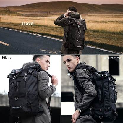 Spacious Travel Backpack, Versatile Shoulder Bag, Men'S Hiking Pack, Outdoor Sports Rucksack, Everyday Daypack, School Backpack, Compatible with 15.6-Inch And 17.3-Inch Laptops