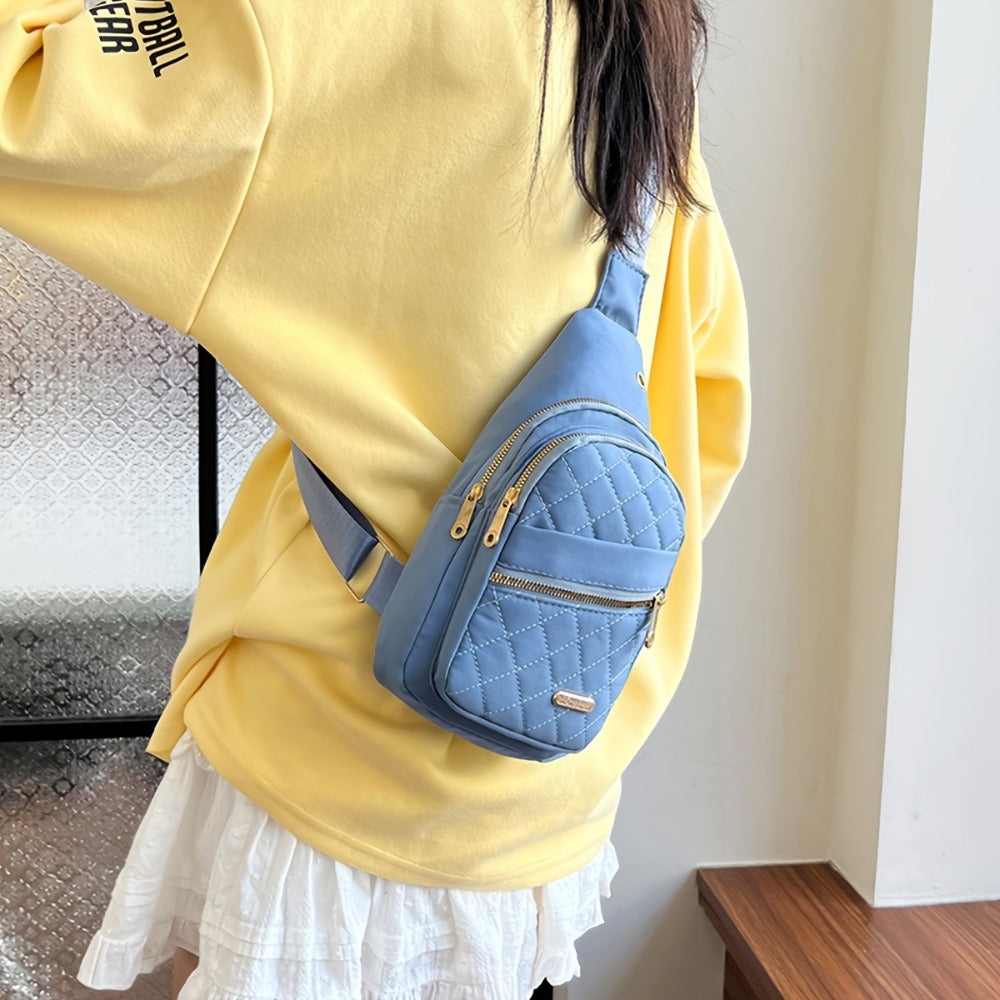 Multi Layer Women'S Single Shoulder Bag Outdoor Leisure Crossbody Bag Chest Bag 6 Color