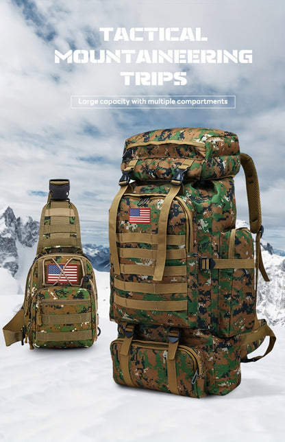 Travel Backpack – 80L, 80l Tactical Molle System Multi | Bag Vero – detail view 28