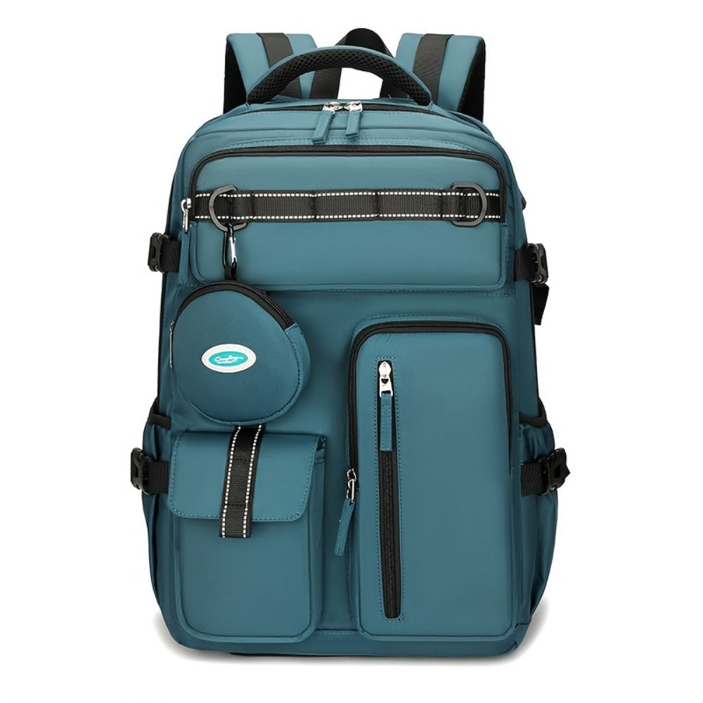Backpack for Women – Nylon, Lightweight, Trolley Sleeve, for Travel & Work | Bag Vero – detail view 11