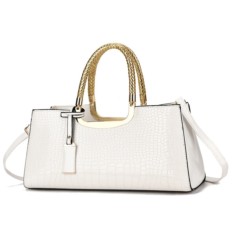 Women's Handbag – Alligator Pattern Evening Glossy Dinner | Bag Vero – detail view 18