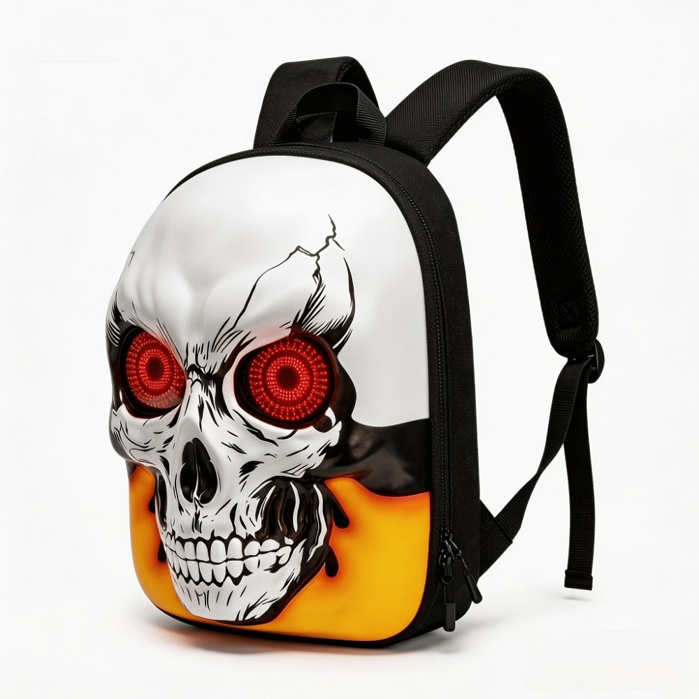 Laptop Backpack – Large Capacity, Led Skull Programmable App Controlled | Bag Vero – detail view 4