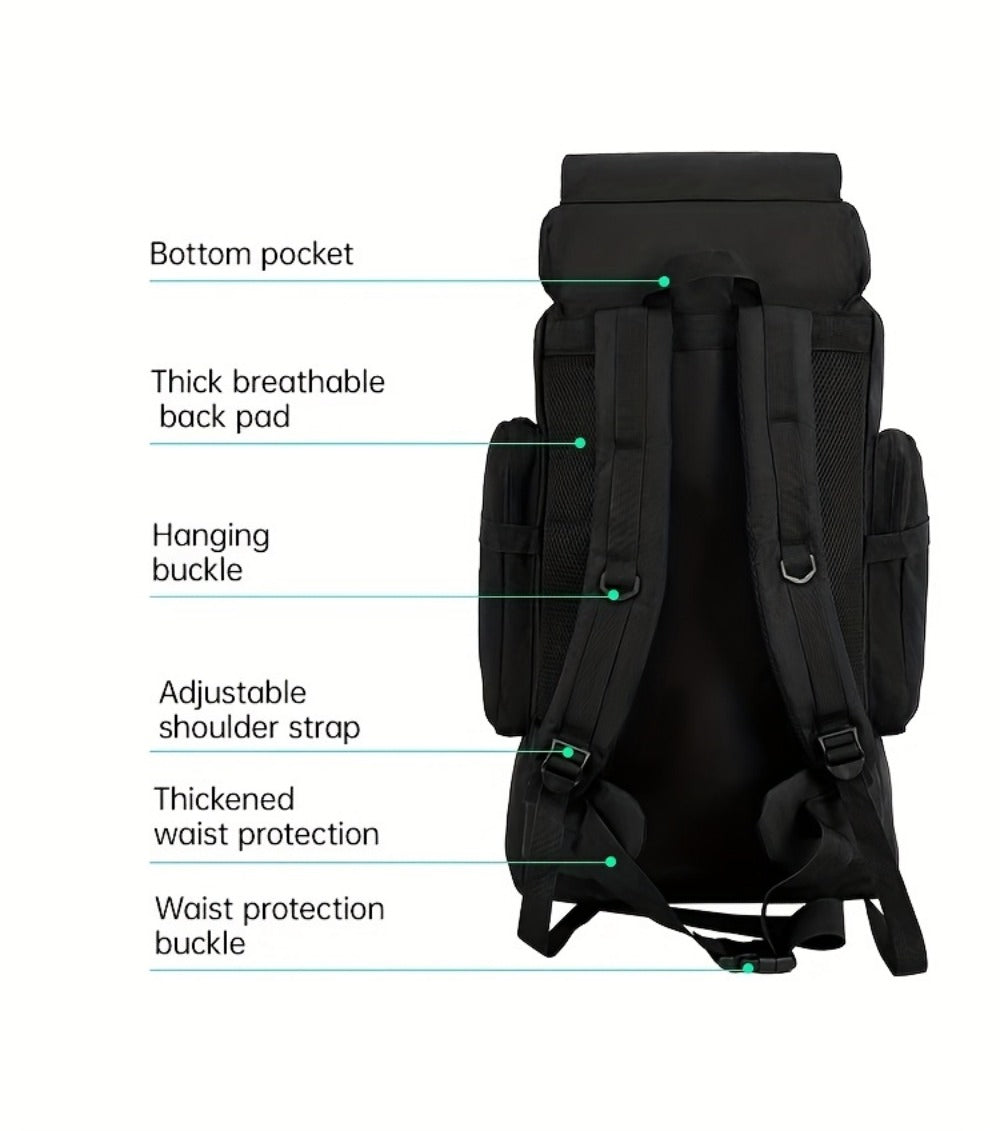 Backpack for Women – 80L, Adjustable Strap, for Travel | Bag Vero – detail view 28