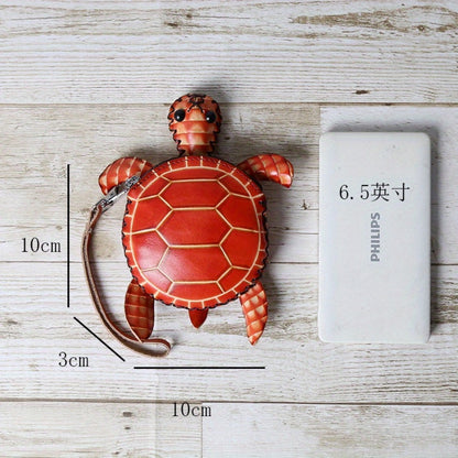Women's Wallet – Handcrafted Retro Turtle Coin In | Bag Vero – detail view 12