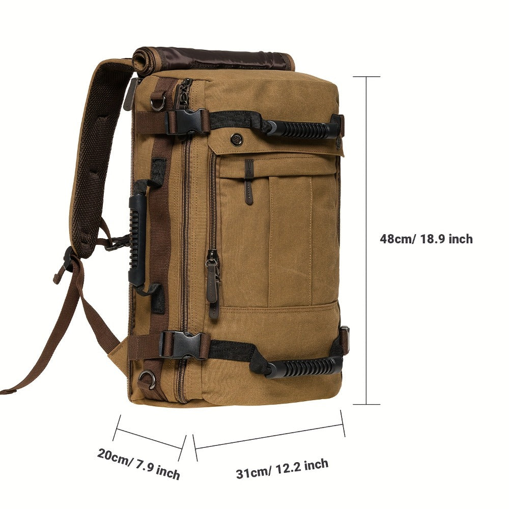 Laptop Backpack – 23.8L, 17 Inch, Canvas, Large Capacity | Bag Vero – detail view 6