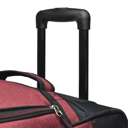 Pacific Gear Keystone 30" Polyester Upright Rolling Duffel Bag | Large Capacity, Lightweight, Retractable Handle & Recessed Wheels | Navy, Bright Red, Black, Grey, Purple, Olive - for Sports, Long Trips, & Camping