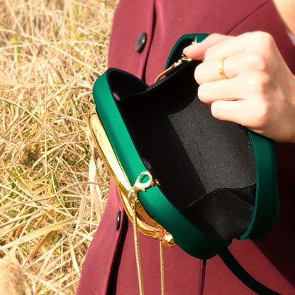 Women's Wallet – Acrylic Evening Clutch Golden Metal | Bag Vero – detail view 27