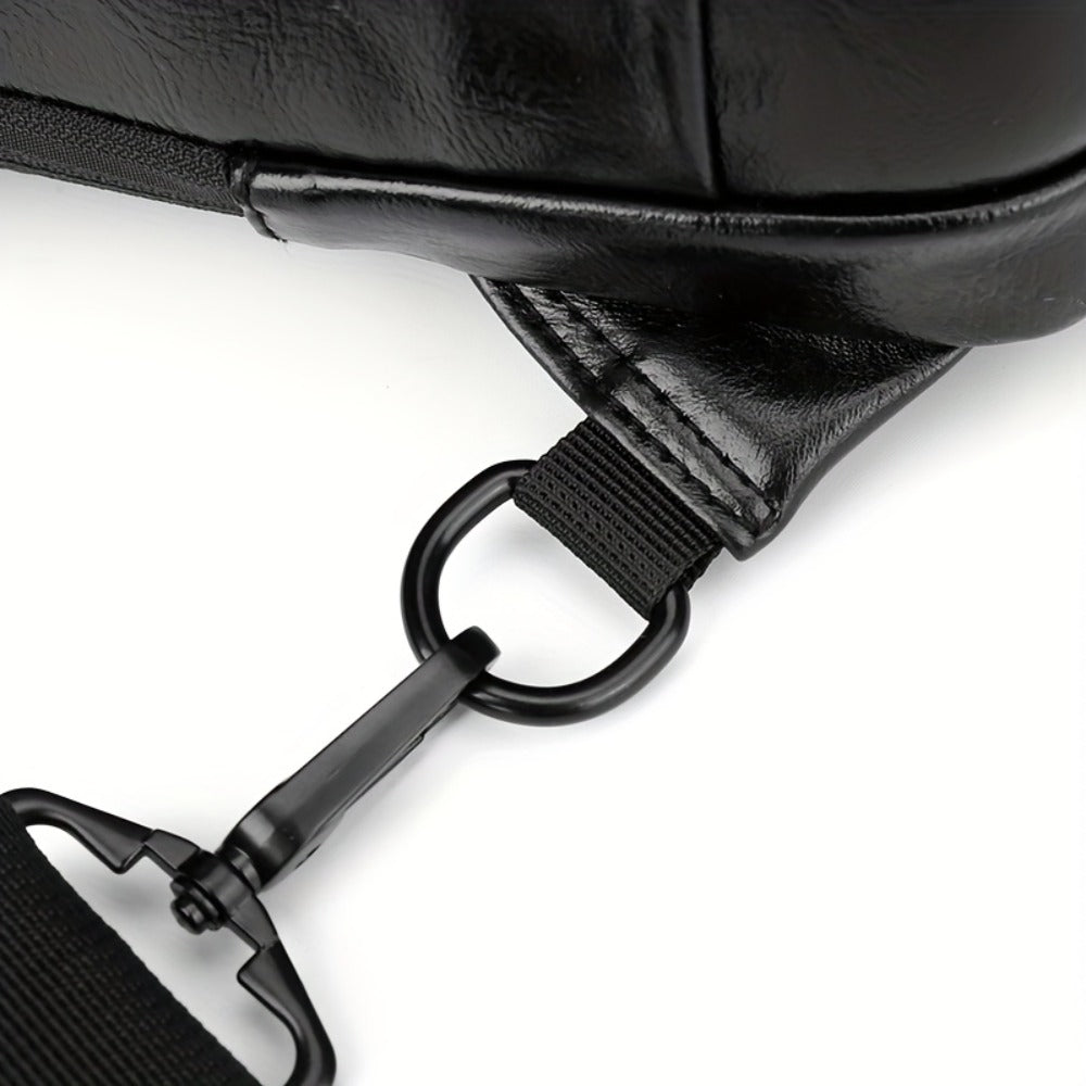 PU material high-quality chest bag with large capacity, password lock, USB charging interface, High Quality and scratch resistant, motorcycle charter bag, leisure multi pocket waist bag, backpack, shoulder bag
