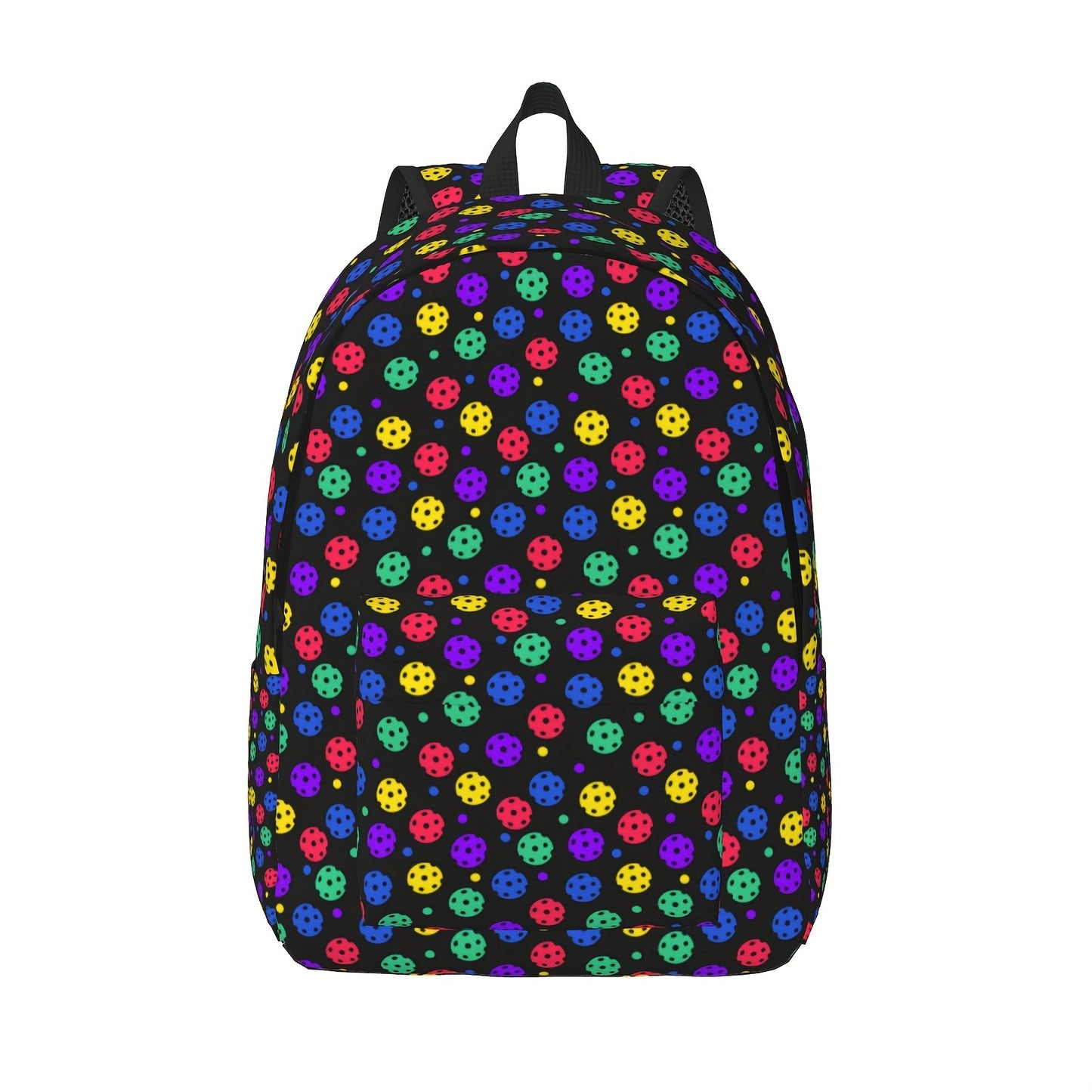 Lightweight Sports Backpack Suitable for Men & Women with Tablet/Laptop Compartment, Multi- Ball Print, Adjustable Shoulder Straps & Crossbody Pack - Suitable for Baseball, Basketball, Soccer, Football, Travel,