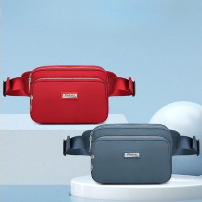 Women'S Fashion Waist Pack Solid Color Small Zipper Waist Pack Casual Style Suitable for Travel and Outdoor Activities Adjustable Shoulder Strap