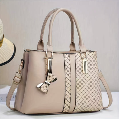 2025 Designer Vintage Tote Bag for Women, Large Capacity Crossbody Handbag with Zip Closure, Trendy Office Commute Purse Christmas Gifts